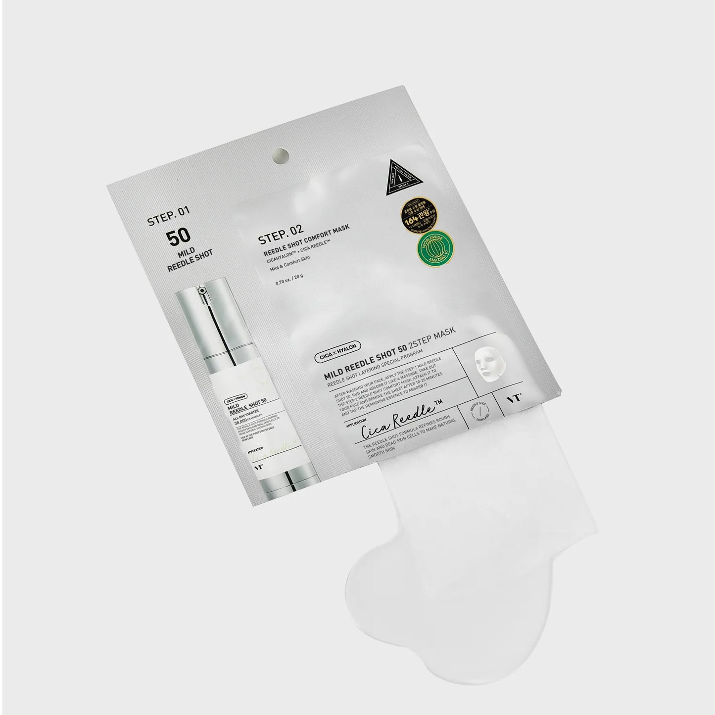VT COSMETICS - MILD REDDLE SHOT 50+MASK - SIERO E MASCHERA MONOUSO
