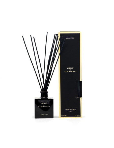CERERIA MOLLA - REED DIFFUSER - AMBER & SANDALWOOD - 250 ML PROFUMA AMBIENTE