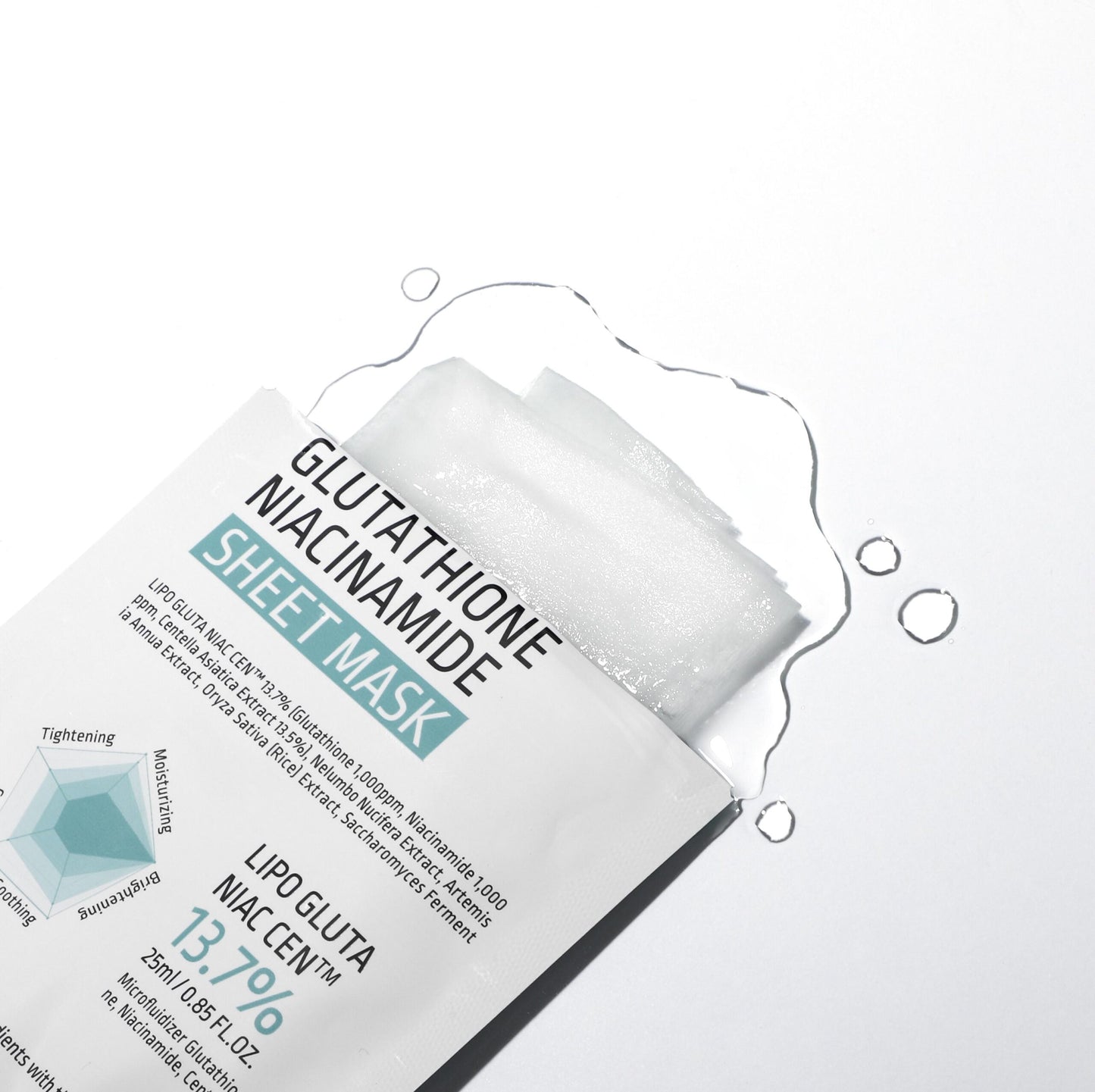 APLB - GLUTATHIONE NIACINAMIDE SHEET MASK - CONFEZIONE DA 10 MASCHERE