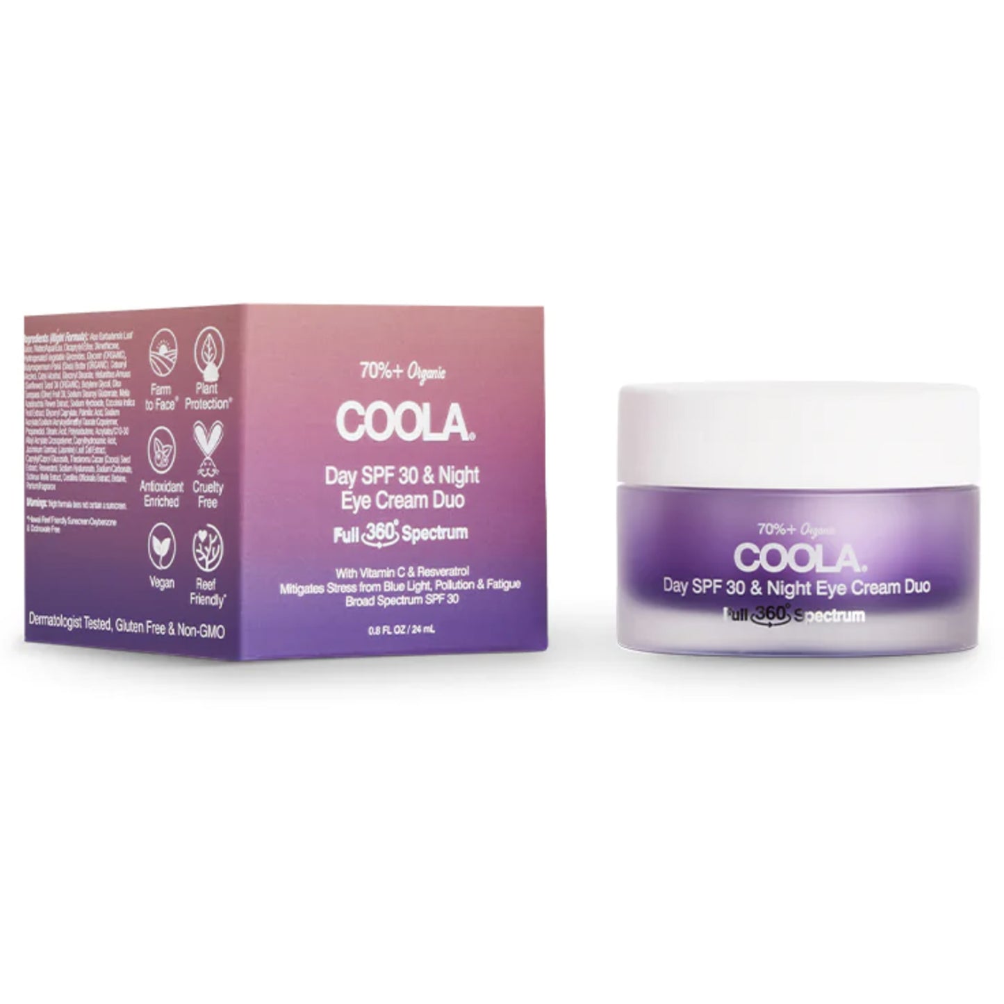 COOLA-DAY & NIGHT-EYE CREAM DUO-SPF 30