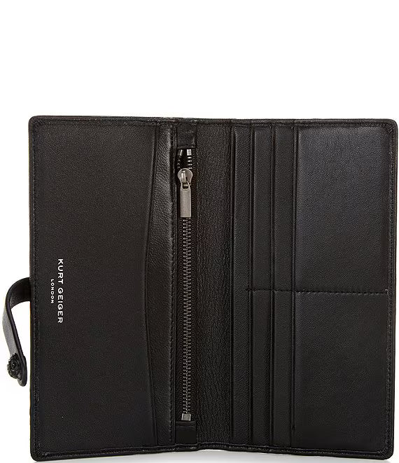 KURT GEIGER LONDON - PORTAFOGLI IN PELLE - QUILTED BIFOLD WALLET