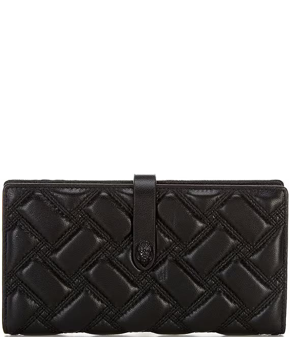 KURT GEIGER LONDON - PORTAFOGLI IN PELLE - QUILTED BIFOLD WALLET