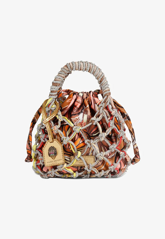 KURT GEIGER - SMALL MACRAME' CRYSTAL BAG - BORSINA GIOIELLO