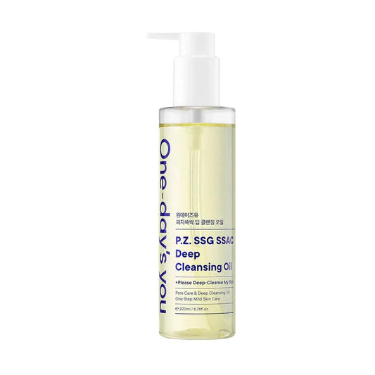 ONE-DAY'S YOU - P,Z. SSG SSAG - DEEP CLEANSING OIL - OLIO DI PULIZIA VISO