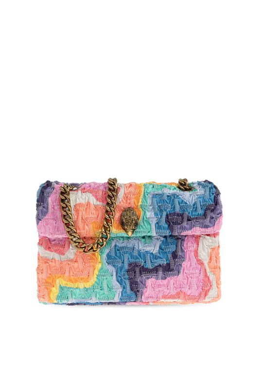 KURTH GEIGER - RUCHED FABRIC KENSINGTON MULTICOLOR - BORSA IN TESSUTO MULTICOLR
