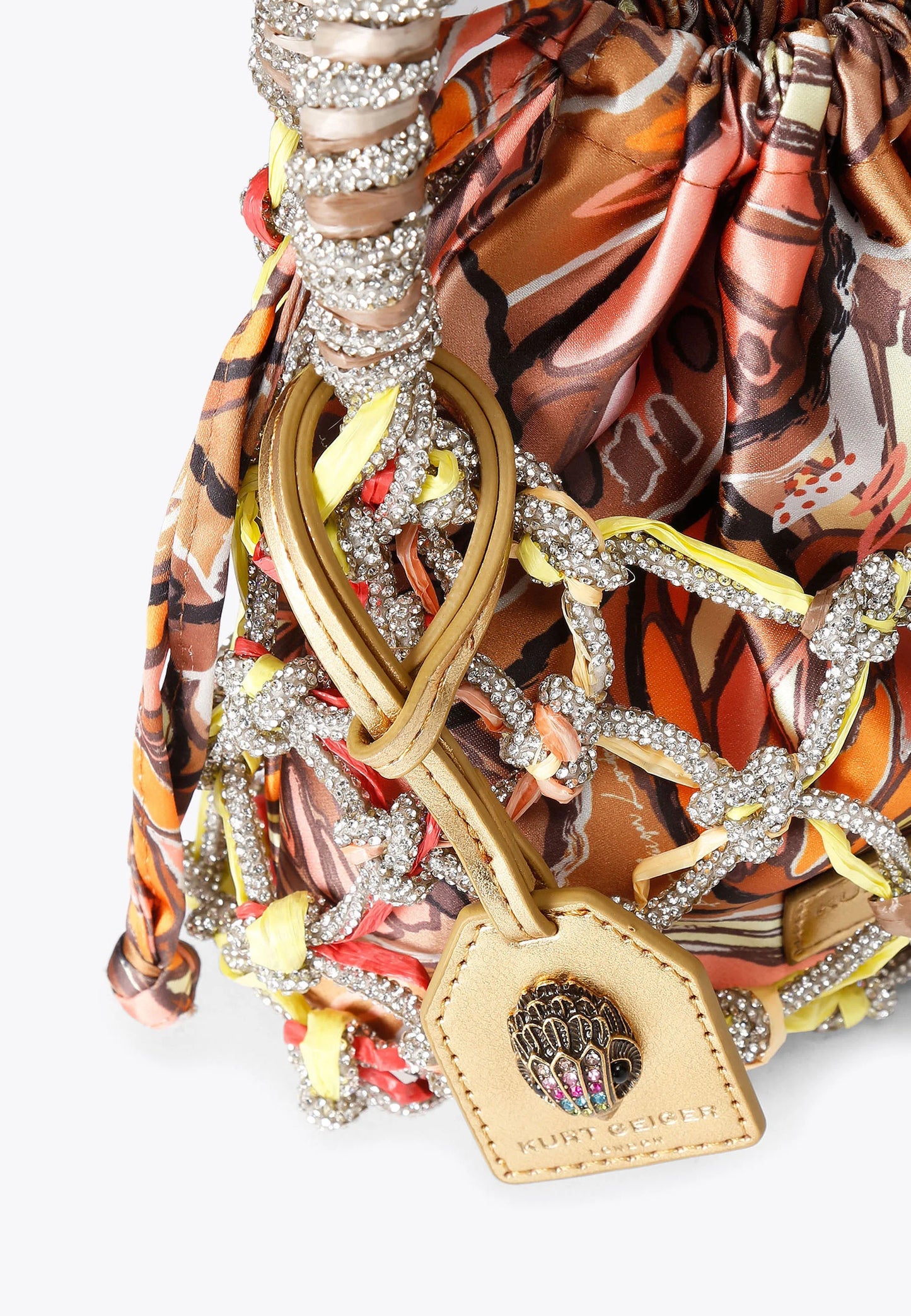 KURT GEIGER - SMALL MACRAME' CRYSTAL BAG - BORSINA GIOIELLO