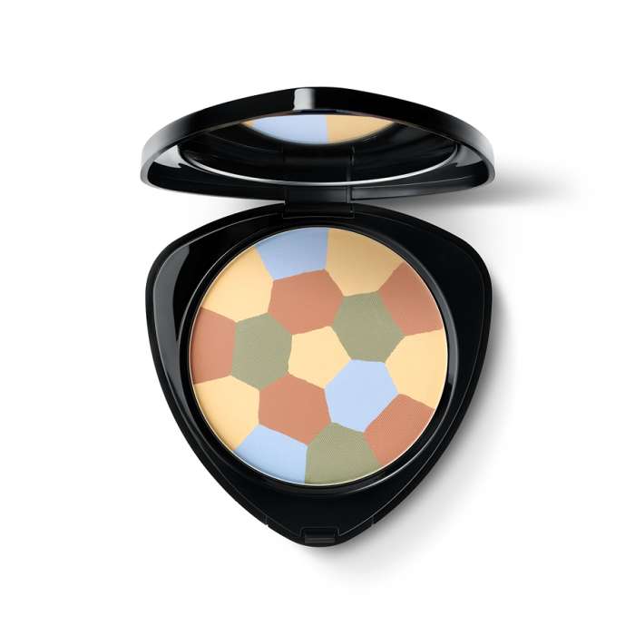 DR. HAUSCHKA - COLOUR CORRECTING POWDER N°02 - POLVERE VISO CORRETTIVA PER PELLI SENSIBILI E ARROSSATE