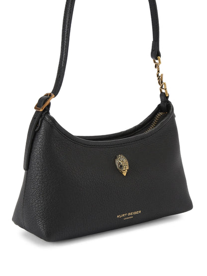 KURT GEIGER - MINI SHOULDER BAG - TRACOLLA IN PELLE NERA