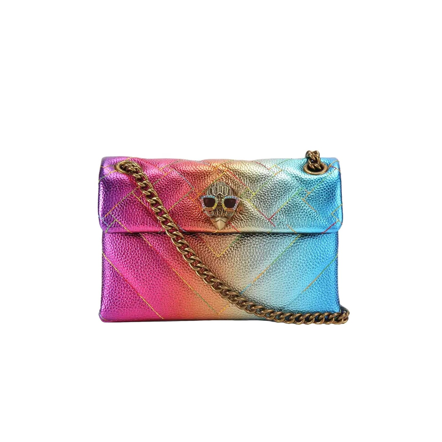 KURT GEIGER - LEATHER MINI KENSINGTON BAG MULTICOLOR - BORSETTINA GIOIELLO