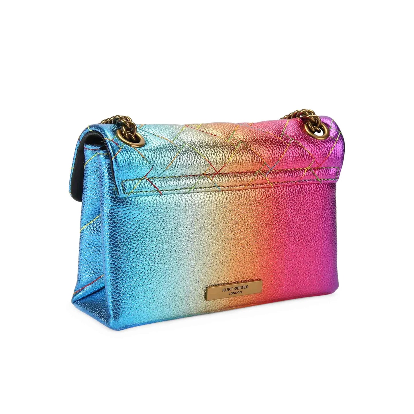 KURT GEIGER - LEATHER MINI KENSINGTON BAG MULTICOLOR - BORSETTINA GIOIELLO