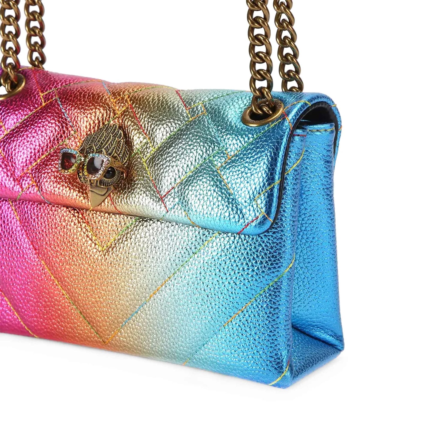 KURT GEIGER - LEATHER MINI KENSINGTON BAG MULTICOLOR - BORSETTINA GIOIELLO