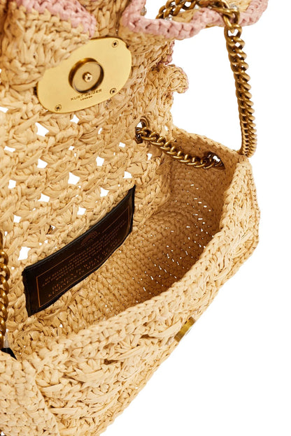 KURT GEIGER - CHELSEA SM RUFFLESH BAG - BEIGE - BORSETTA GIOIELLO