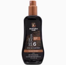 AUSTRALIAN GOLD-INSTANT BRONZER-SPF 6-SPRAY GELS CON EFFETTO BRONZER