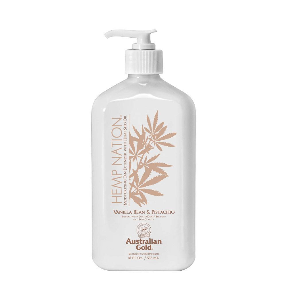 AUSTRALIAN GOLD - HEMP NATION - MOISTURIZING TAN EXTENDER - VANILLA BEAN & PISTACHIO