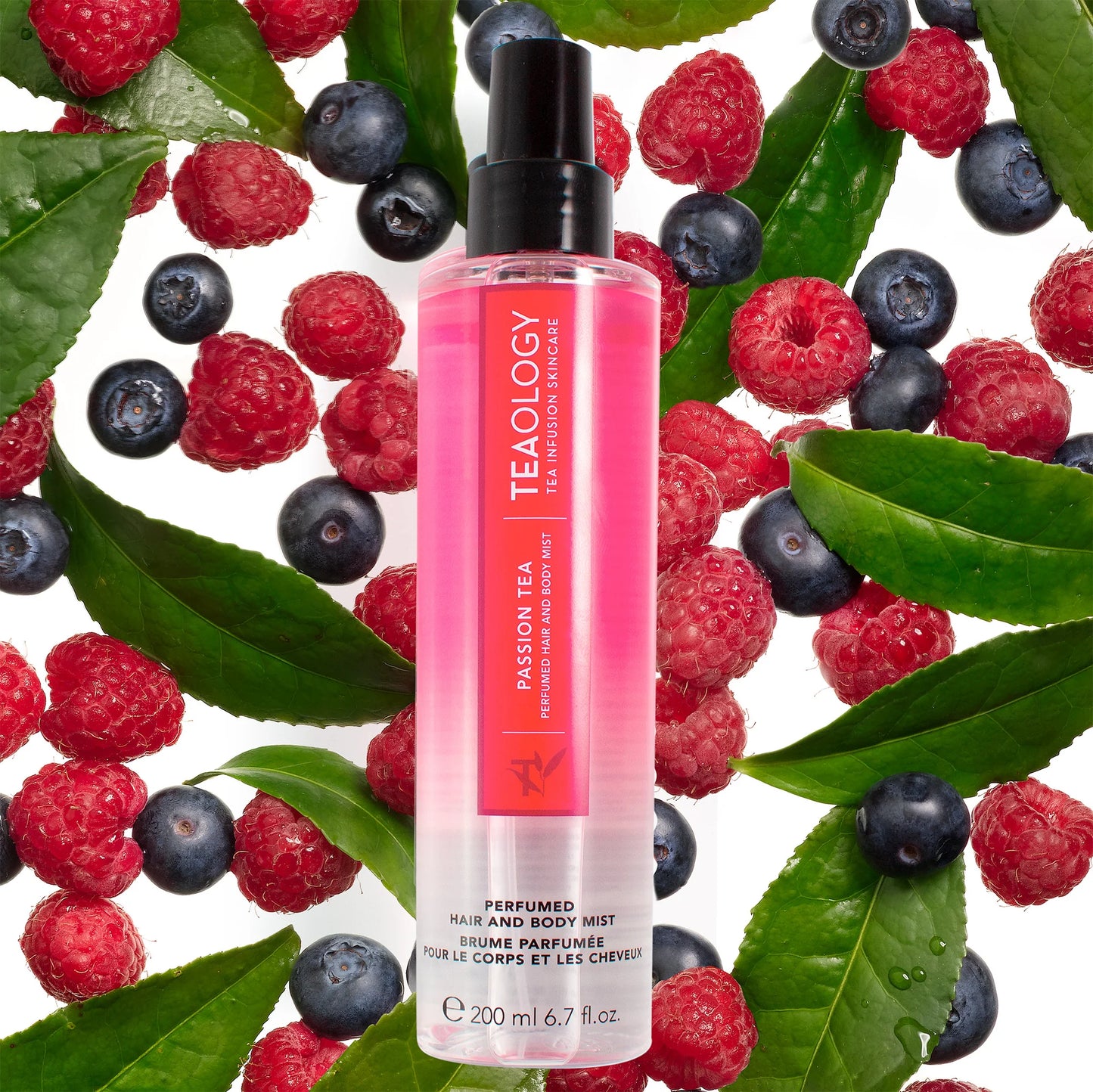 TEAOLOGY - TEA INFUSION SKIN CARE - PASSION TEA -  ACQUE PROFUMATE CORPO E CAPELLI- 200 ML