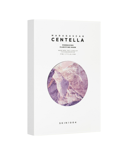 MADAGASCAR CENTELLA - SKIN1004 - POREMIZING CLARIFYING MASK BOX - 5 MASCHERE MONOUSO