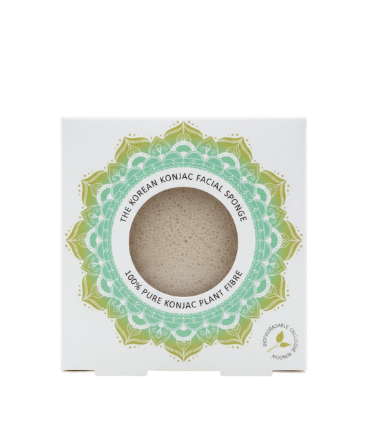 MANDALA KONJAC FACIAL SPONGE - PURE WHITE