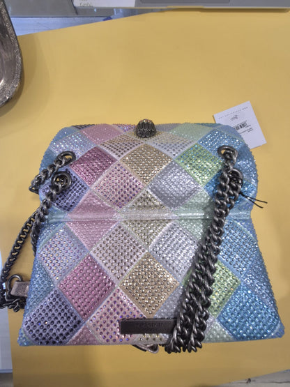 KURT GEIGER - BORSA IN PELLE CON BRILLANTINI