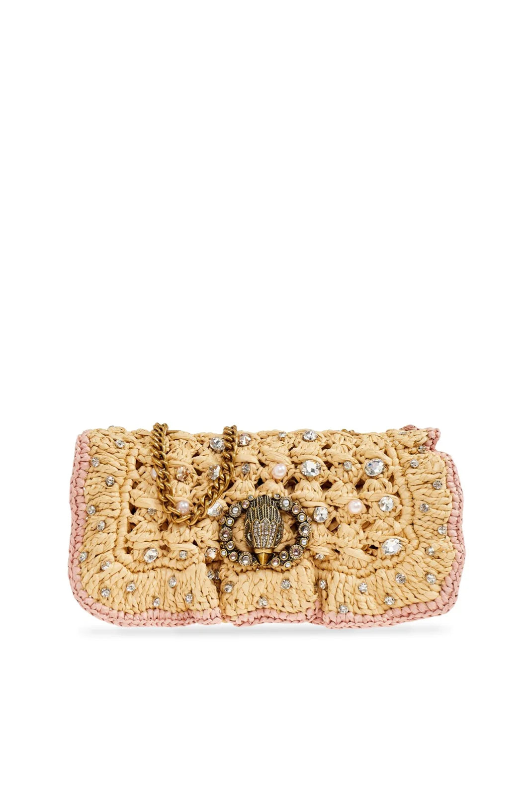 KURT GEIGER - CHELSEA SM RUFFLESH BAG - BEIGE - BORSETTA GIOIELLO