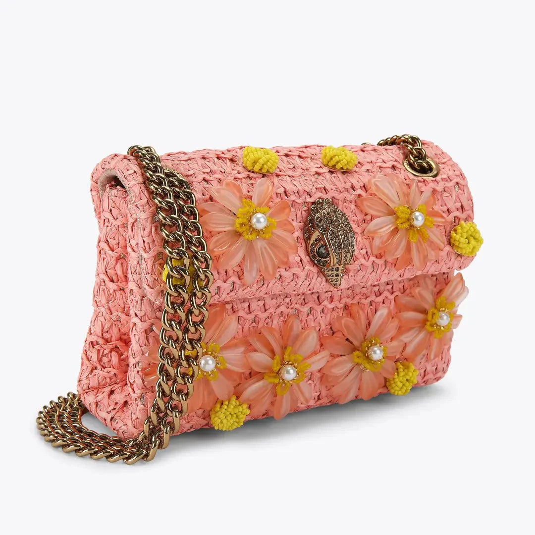 KURT GEIGER - MINI KENSINGTON FLOWERS - PEACH - TRACOLLINA