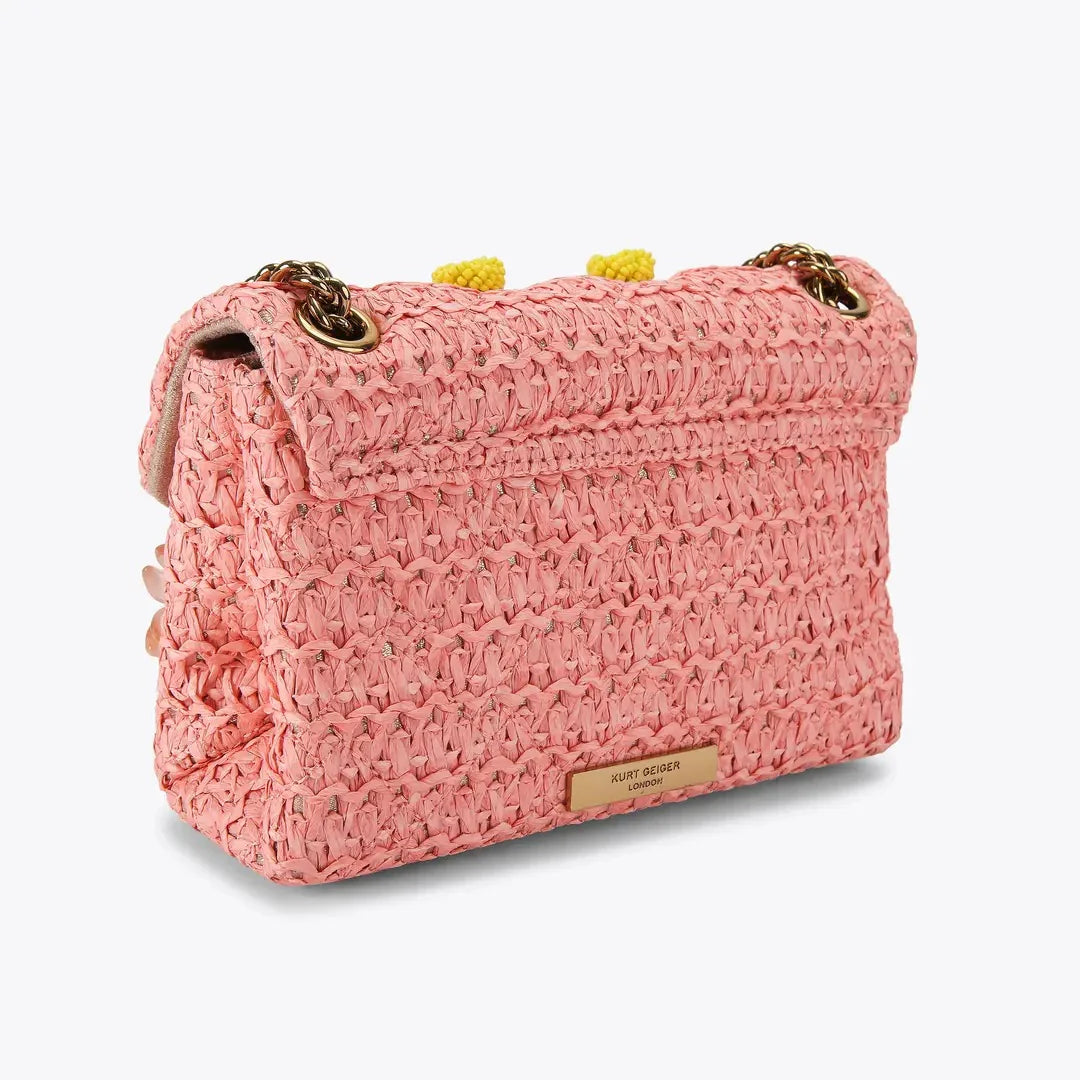 KURT GEIGER - MINI KENSINGTON FLOWERS - PEACH - TRACOLLINA