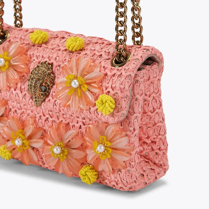 KURT GEIGER - MINI KENSINGTON FLOWERS - PEACH - TRACOLLINA