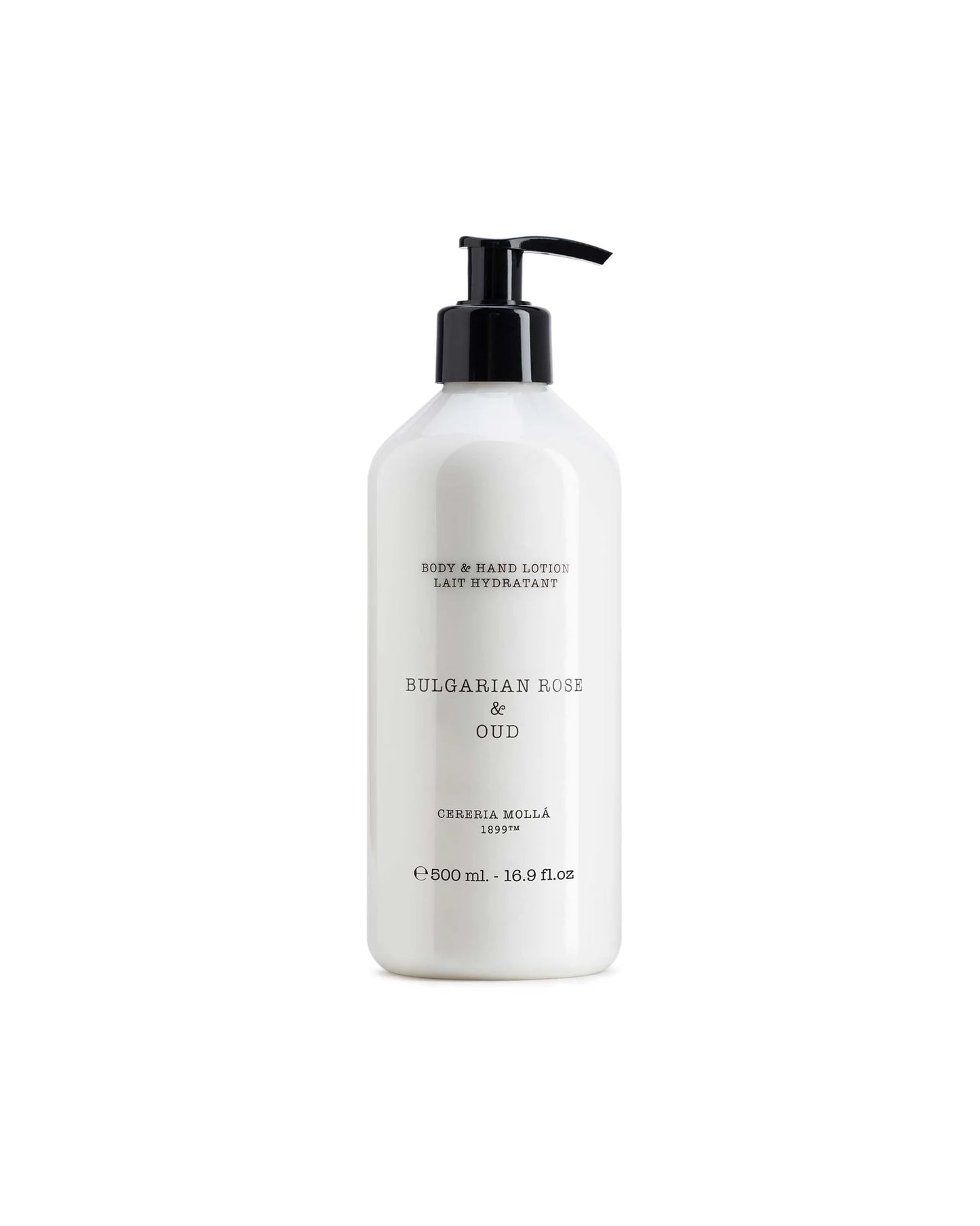 CERERIA MOLLA - BULGARIAN ROSE & OUD - BODY & HAND LOTION 500 ML