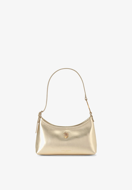 KURT GEIGER - MINI SHOULDER BAG- ORO - TRACOLLINA IN PELLE