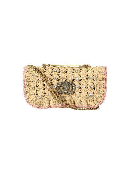 KURT GEIGER - CHELSEA SM RUFFLESH BAG - BEIGE - BORSETTA GIOIELLO