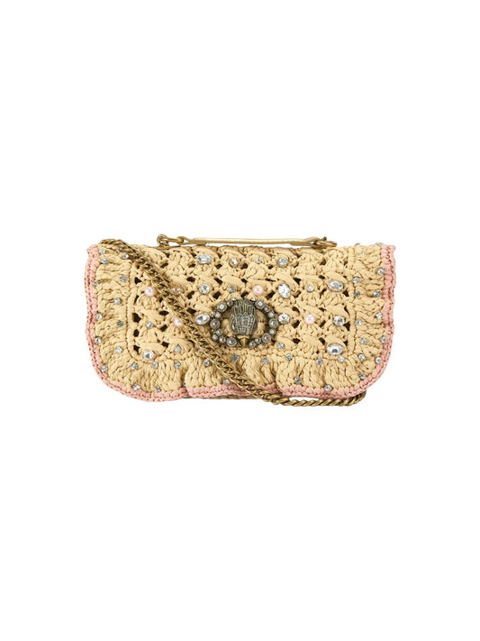 KURT GEIGER - CHELSEA SM RUFFLESH BAG - BEIGE - BORSETTA GIOIELLO