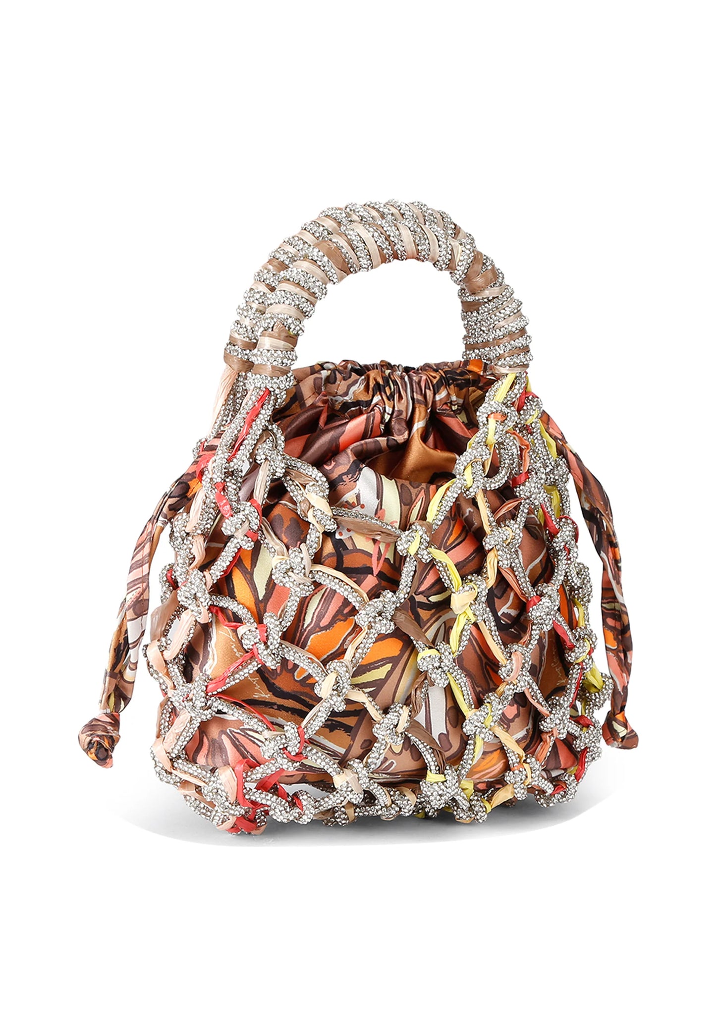 KURT GEIGER - SMALL MACRAME' CRYSTAL BAG - BORSINA GIOIELLO