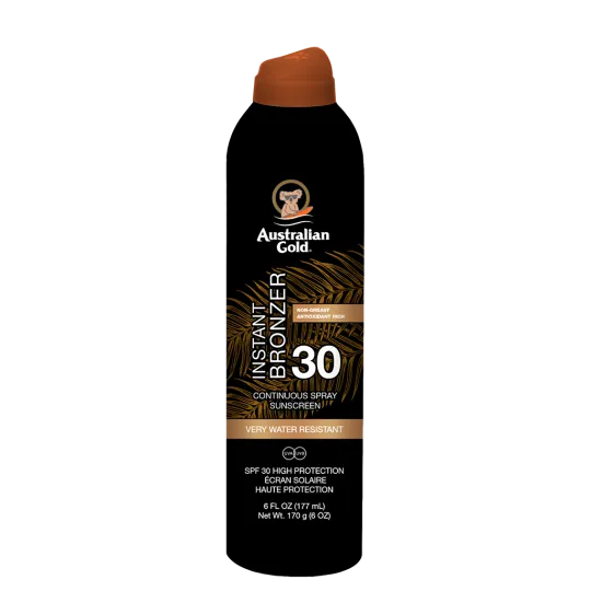 AUSTRALIAN GOLD - INSTANT BRONZER - CONTINUOUS SPRAY IN BOMBOLA - SPF 30