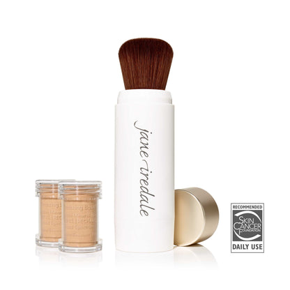 JANE IREDALE-AMAZING BASE-REFILLABLE BRUSH-MINERAL POWDER-SPF 20