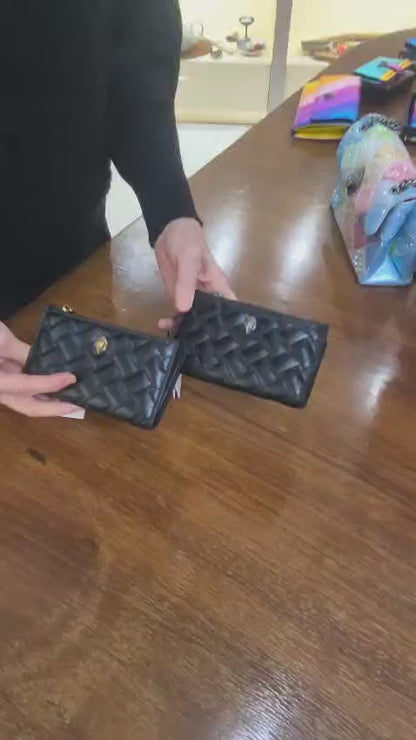 KURT GEIGER - PORTAFOGLIO IN PELLE NERA