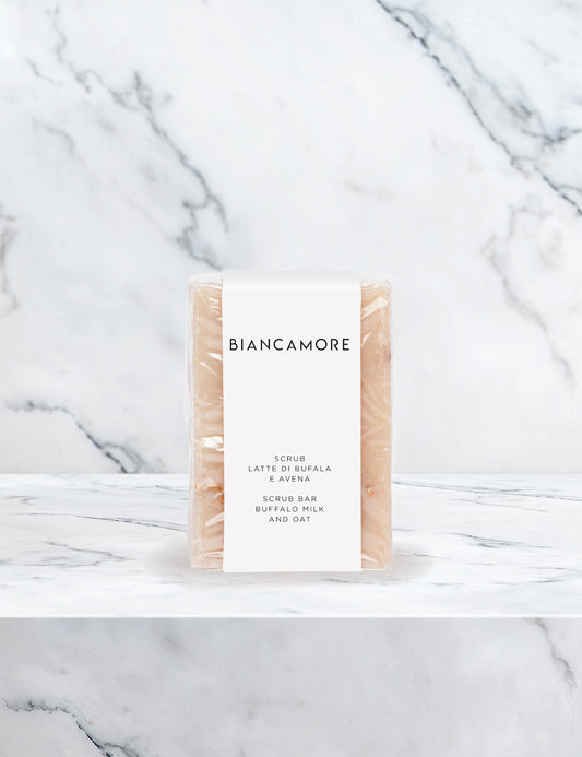 BIANCAMORE-SAPONE SCRUB con Latte di Bufala e Avena