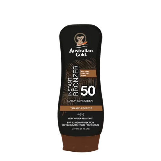 AUSTRALIAN GOLD-SPF 50-LOTION CON BRONZER